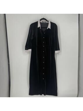 Disturbia dress 12 black long maxi velvet goth witchy halloween emo punk spooky